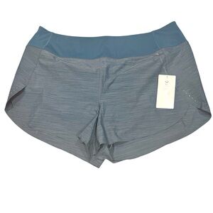 ATHLETA Run With It Textured 3.5" Short Built In Panty Secure Zip Pocket NWT 2X